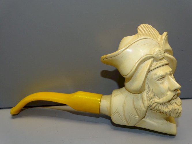 - PIPE ECUME DE MER TETE DE SULTAN HOMME AU TURBAN MEERSCHAUM ? COLLECTION  D