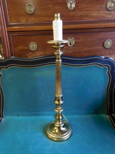 PIQUE CIERGE MONTE EN LAMPE BOUGEOIR EN LAITON N°2