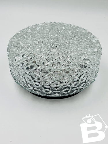 Plafonnier applique en verre pointe de diamant vintage RZB