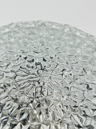 Plafonnier applique en verre pointe de diamant vintage RZB