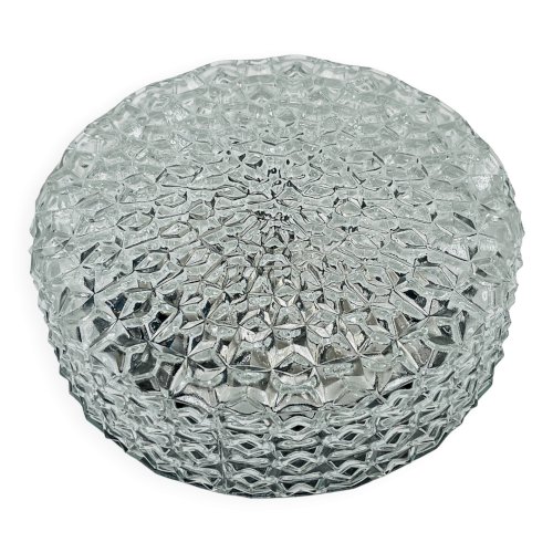 Plafonnier applique en verre pointe de diamant vintage RZB