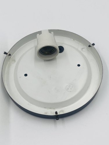 Plafonnier carré en verre moulé avec relief