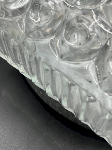 Plafonnier carré en verre texturé Staff Leuchten vintage