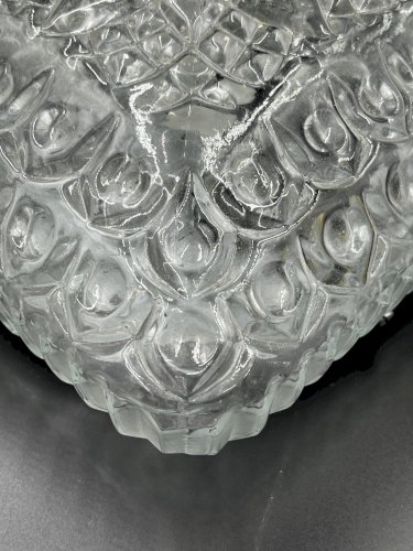 Plafonnier carré en verre texturé Staff Leuchten vintage