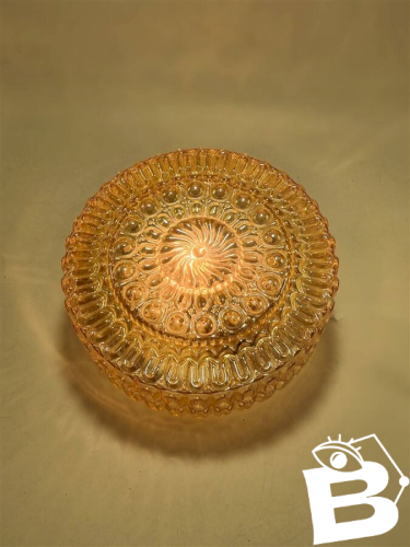 Plafonnier en verre irisé