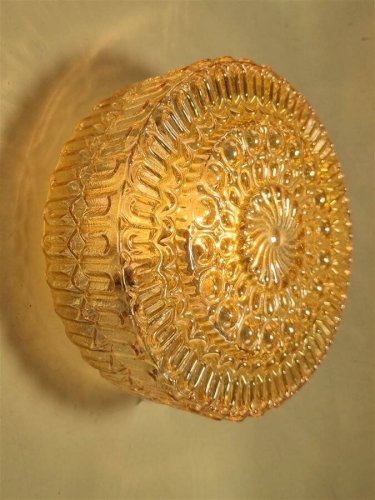 Plafonnier en verre irisé