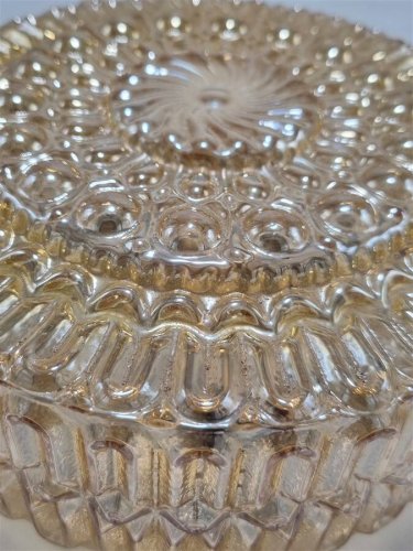 Plafonnier en verre irisé