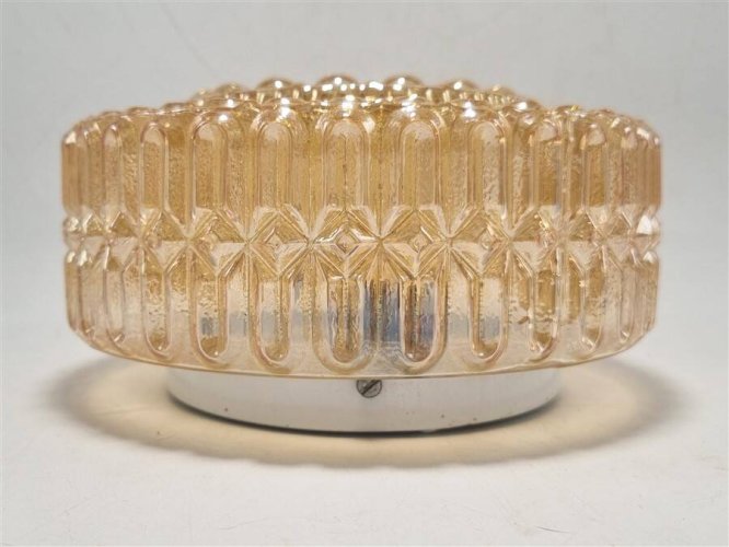 Plafonnier en verre irisé