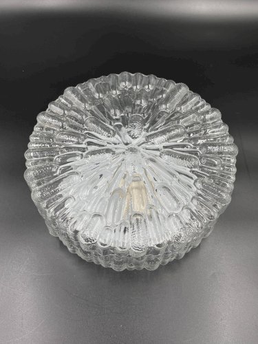 Plafonnier en verre moulé Massive