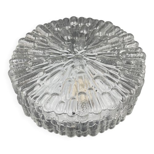 Plafonnier en verre moulé Massive