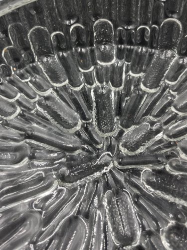 Plafonnier en verre moulé Massive