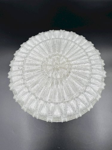 Plafonnier en verre relief sablé RZB