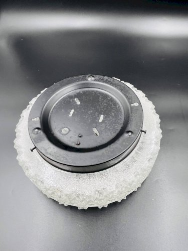 Plafonnier en verre relief sablé RZB