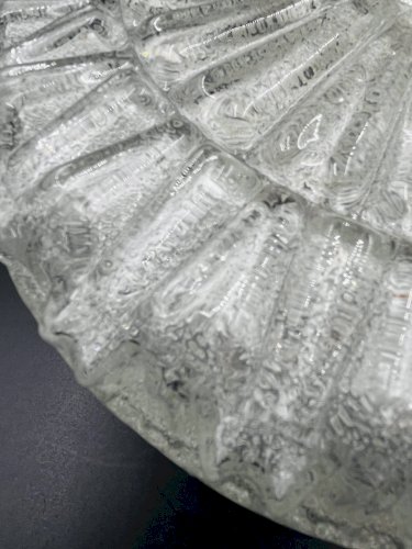 Plafonnier en verre relief sablé RZB