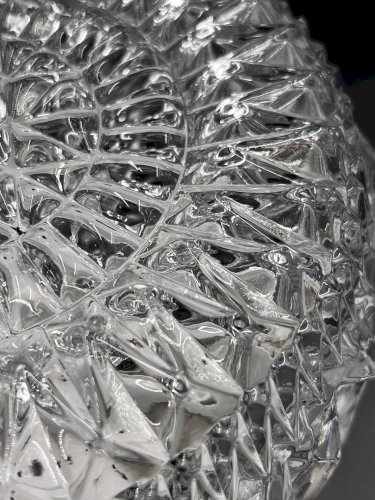 Plafonnier en verre relief