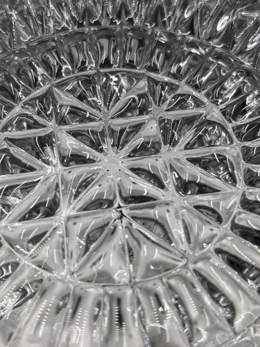 Plafonnier en verre relief