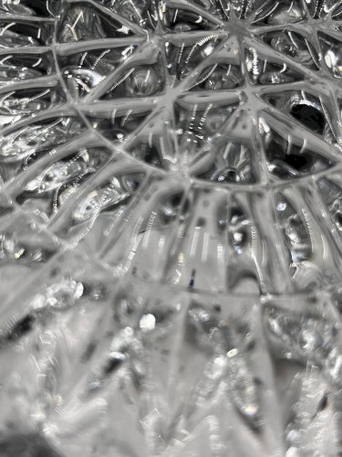 Plafonnier en verre relief