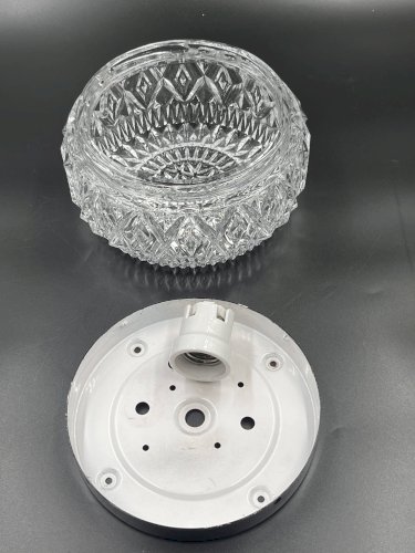 Plafonnier en verre relief