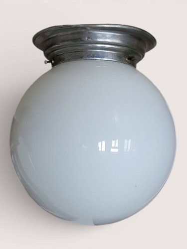 Plafonnier Globe en verre 1950s