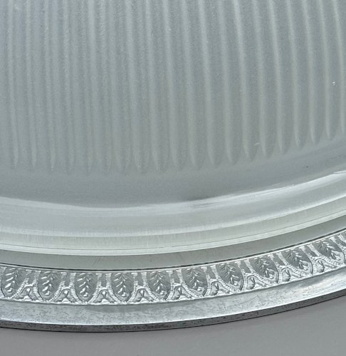 Plafonnier Holophane - Art Déco – verre prismatique – circa 1930