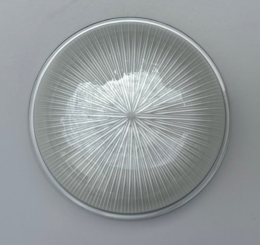 Plafonnier Holophane - Art Déco – verre prismatique – circa 1930