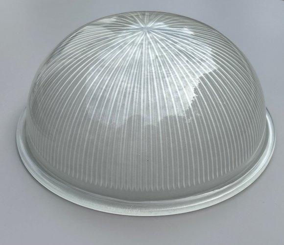 Plafonnier Holophane - Art Déco – verre prismatique – circa 1930