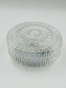 Modernist molded glass ceiling light - Massive