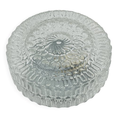 Plafonnier moderniste en verre moulé - Massive