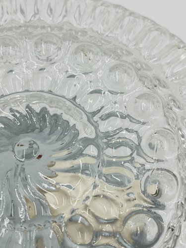 Plafonnier moderniste en verre moulé - Massive