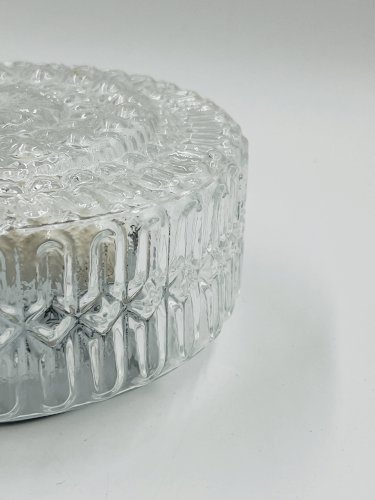 Plafonnier moderniste en verre moulé - Massive