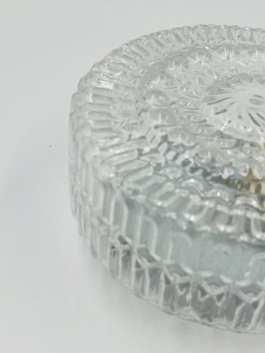 Plafonnier moderniste en verre moulé - Massive
