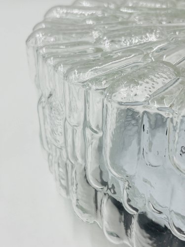 Plafonnier moderniste Massive en verre moulé