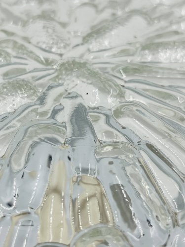 Plafonnier moderniste Massive en verre moulé