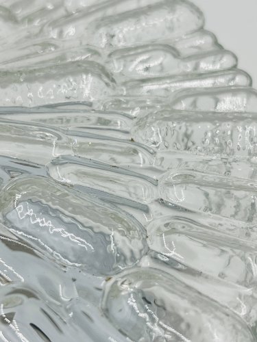 Plafonnier moderniste Massive en verre moulé