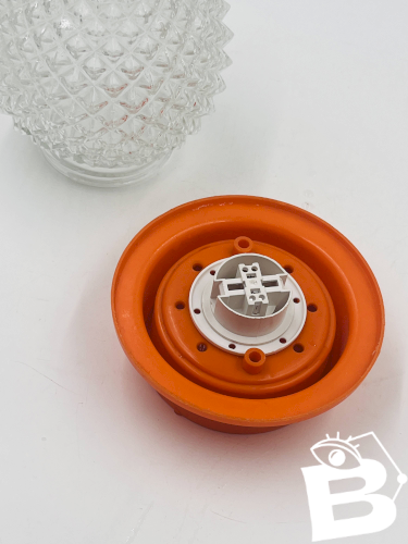 Plafonnier orange pomme de pin
