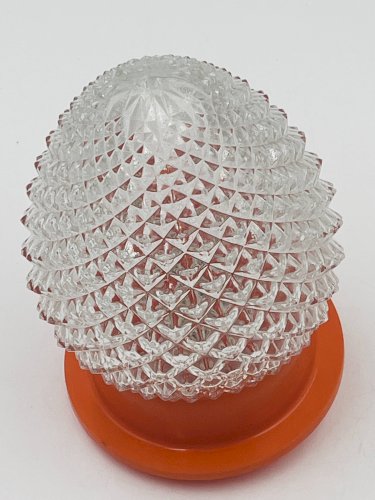 Plafonnier orange pomme de pin
