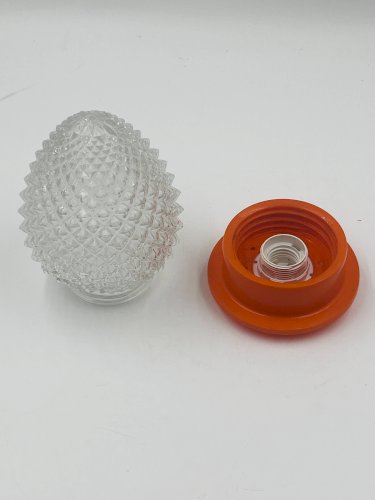 Plafonnier orange pomme de pin