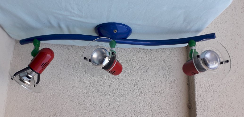 Plafonnier rampe 3 spots 
