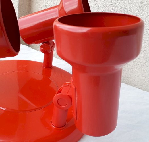 Plafonnier rouge 3 spots