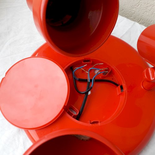 Plafonnier rouge 3 spots