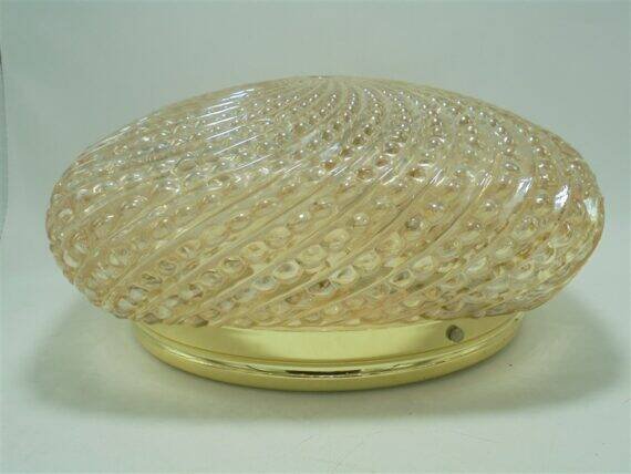 Plafonnier verre or