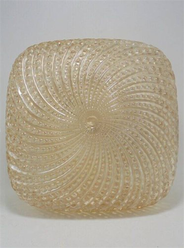 Plafonnier verre or