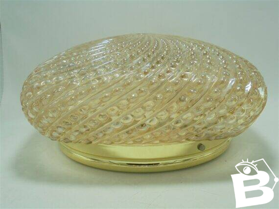 Plafonnier verre or