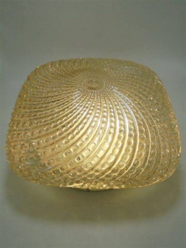 Plafonnier verre or