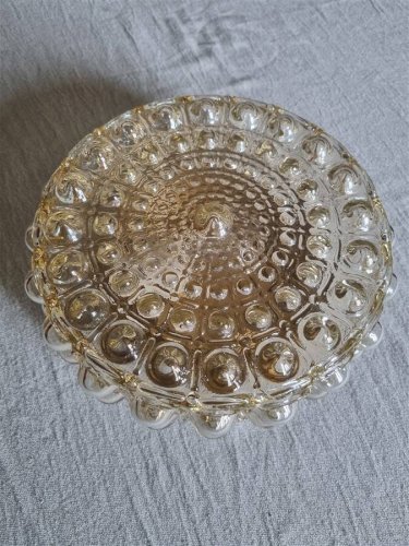 Plafonnier vintage ambré