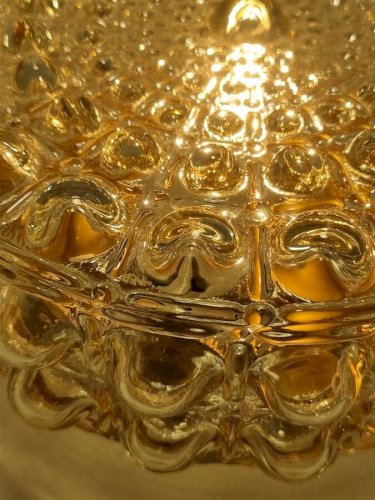 Plafonnier vintage ambré