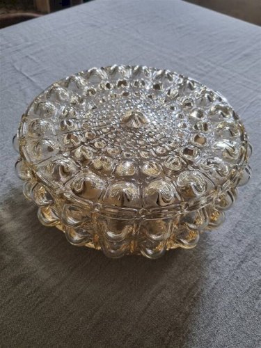 Plafonnier vintage ambré