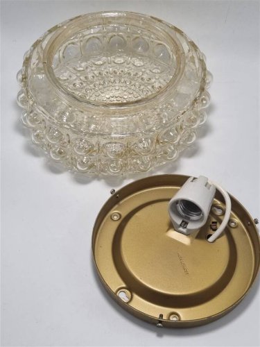 Plafonnier vintage ambré