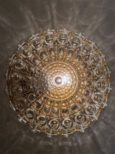 Plafonnier vintage ambré