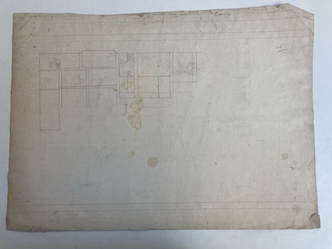 Plan À L’Encre D’un Domaine Avec Forges Bergerie Clapier XIXe Art Ancien